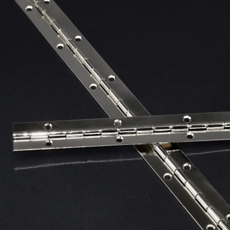 OEM Custom Length Continuous Hinge - 1.0mm Steel Nickel/Black Options
