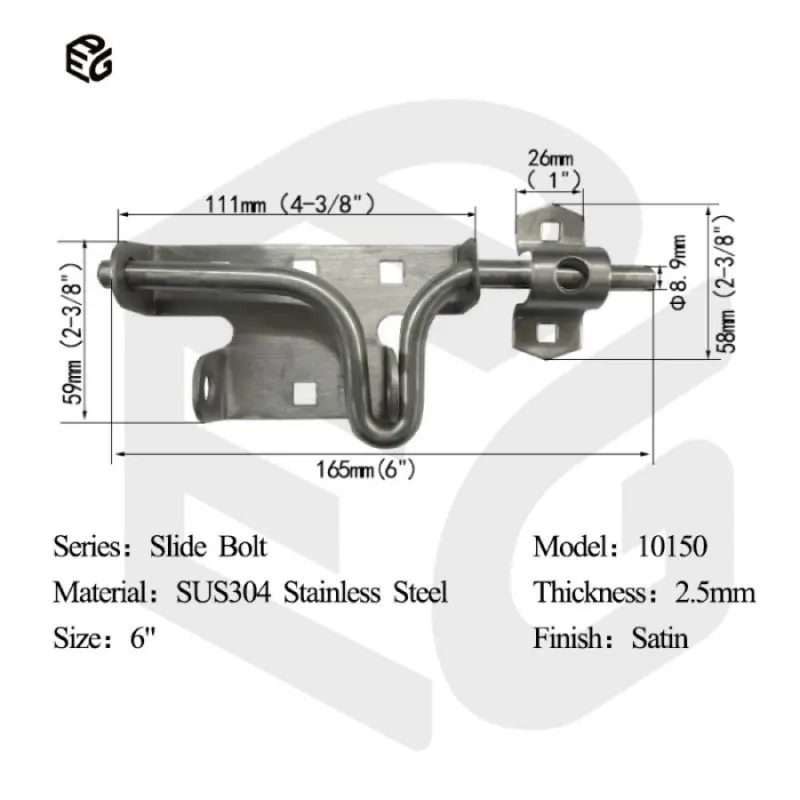 Manufacturer Price Slide Bolt - 6