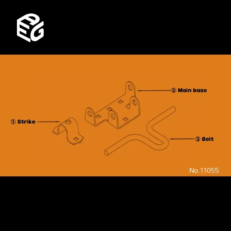 Manufacturer Price Slide Bolt** - 6" 2.5mm SUS304 Satin Finish Security Lock Door Bolt view 2