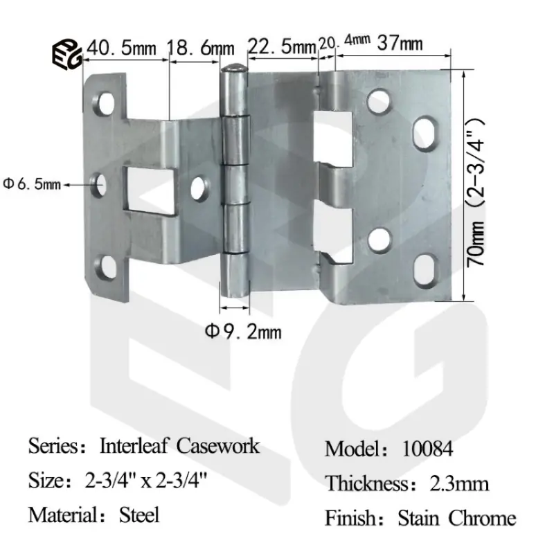 7 Inch Double Action Spring Hinge for Self Closing Aluminum Door or Window view 3