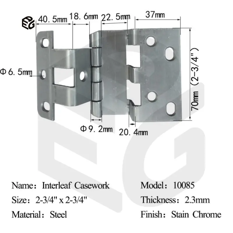 7 Inch Double Action Spring Hinge for Self Closing Aluminum Door or Window view 4